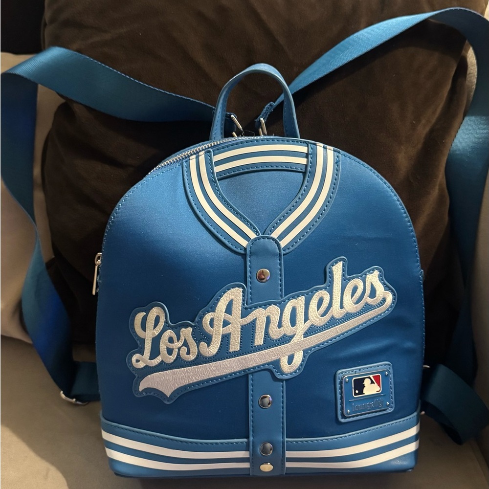 Loungefly Los Angeles Dodgers Blue Mini Backpack Crossbody Bag